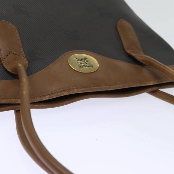 Burberrys Tote Bag PVC Leather Gray Auth bs14278 - Picture 6 of 16